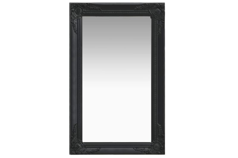 Veggspeil barokkstil 50x80 cm svart - Innredning - Speil - Veggspeil