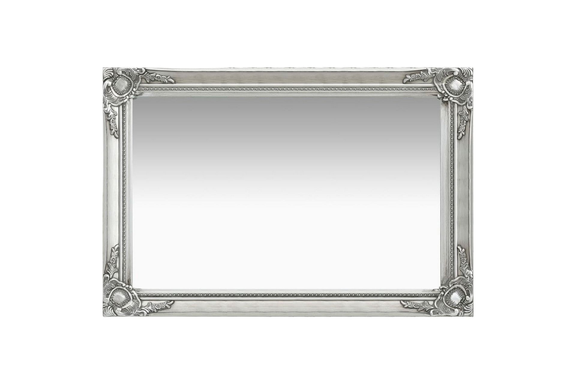 Veggspeil barokkstil 60x40 cm sølv - Innredning - Speil - Veggspeil