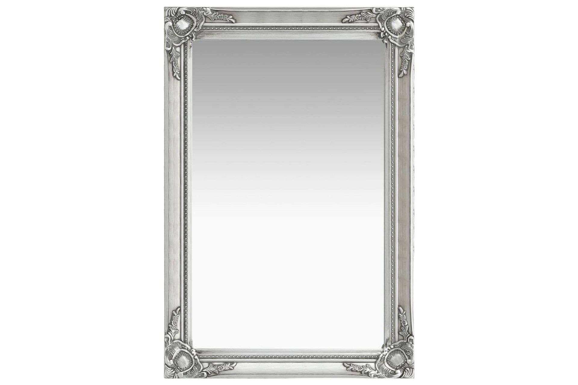 Veggspeil barokkstil 60x40 cm sølv - Innredning - Speil - Veggspeil