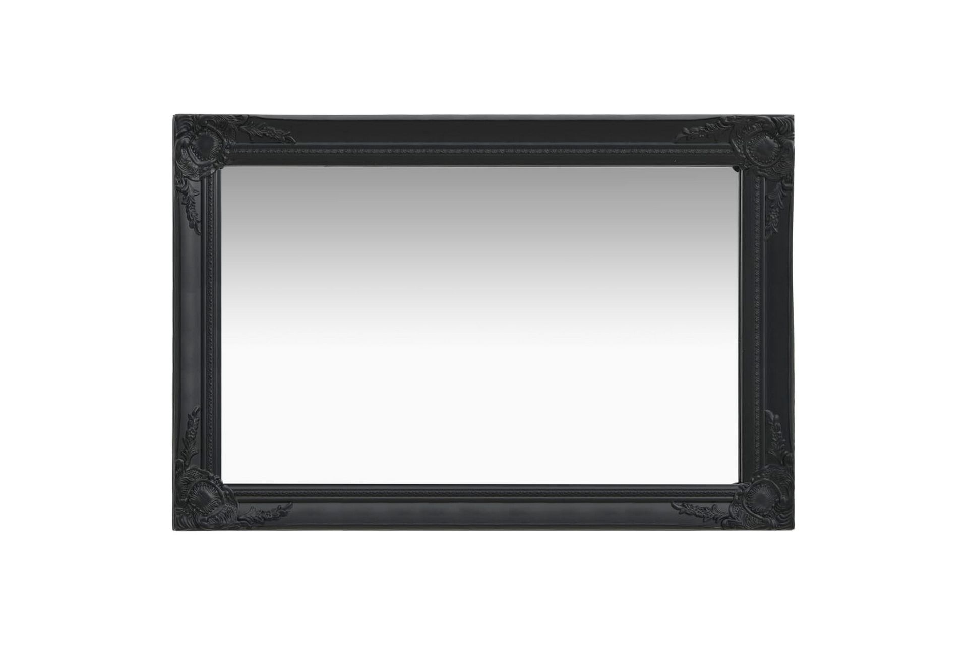 Veggspeil barokkstil 60x40 cm svart - Innredning - Speil - Veggspeil