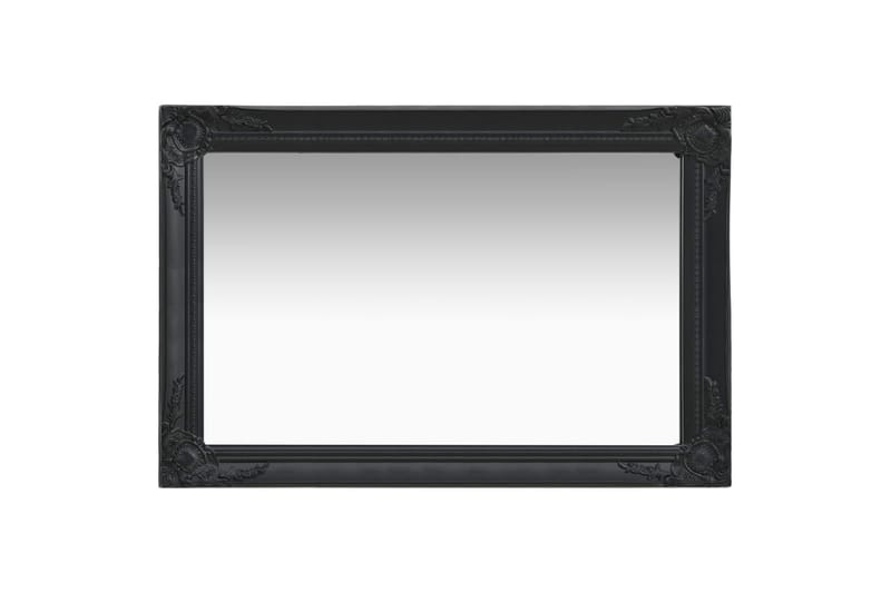 Veggspeil barokkstil 60x40 cm svart - Innredning - Speil - Veggspeil