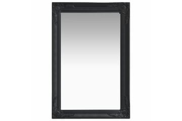 Veggspeil barokkstil 60x40 cm svart - Innredning - Speil - Veggspeil