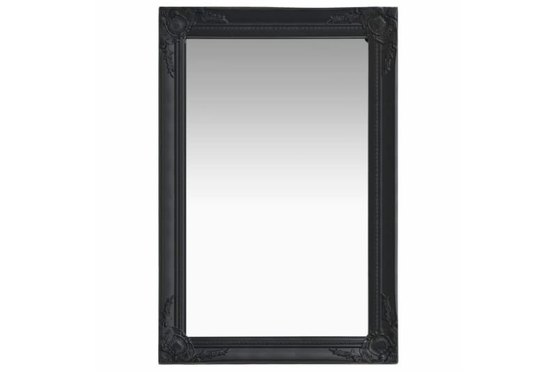 Veggspeil barokkstil 60x40 cm svart - Innredning - Speil - Veggspeil