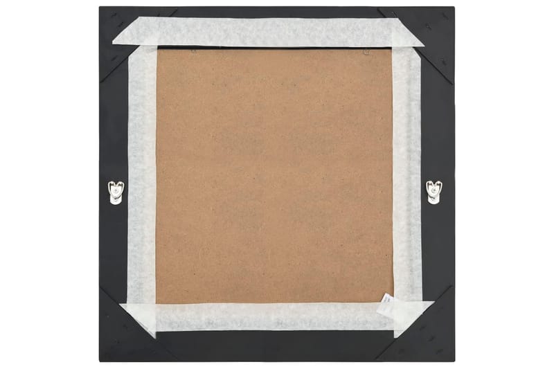 Veggspeil barokkstil 60x60 cm svart - Innredning - Speil - Veggspeil