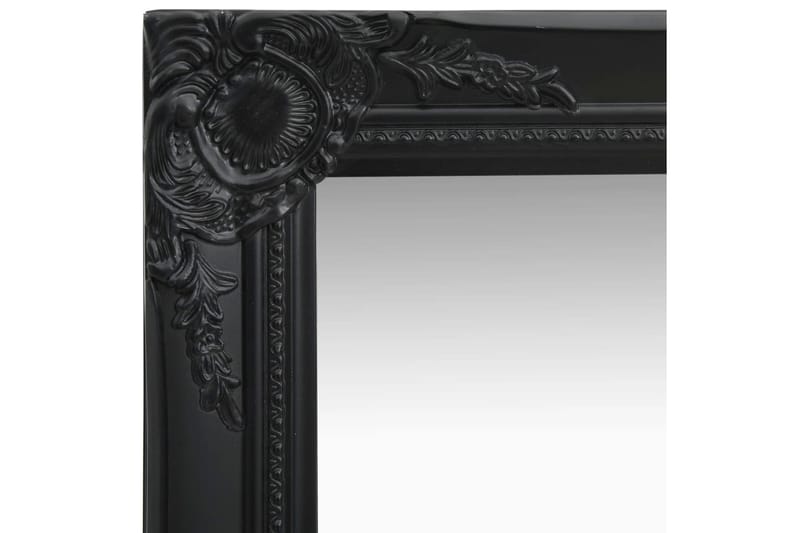 Veggspeil barokkstil 60x60 cm svart - Innredning - Speil - Veggspeil