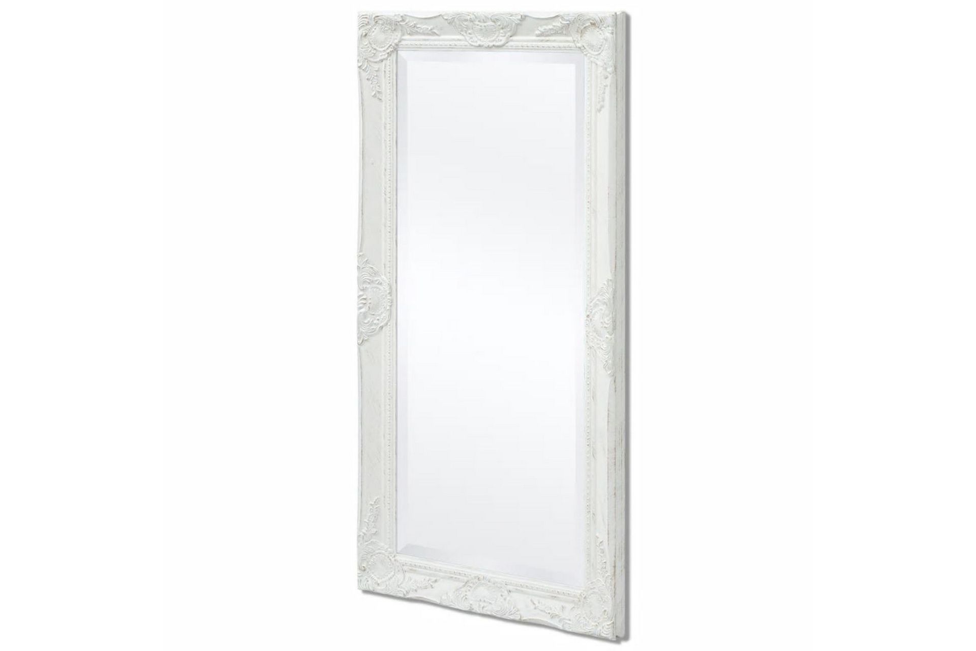 Veggspeil Barokstil 100x50 cm Hvit - Innredning - Speil - Veggspeil