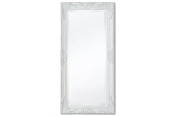 Veggspeil Barokstil 100x50 cm Hvit - Innredning - Speil - Veggspeil