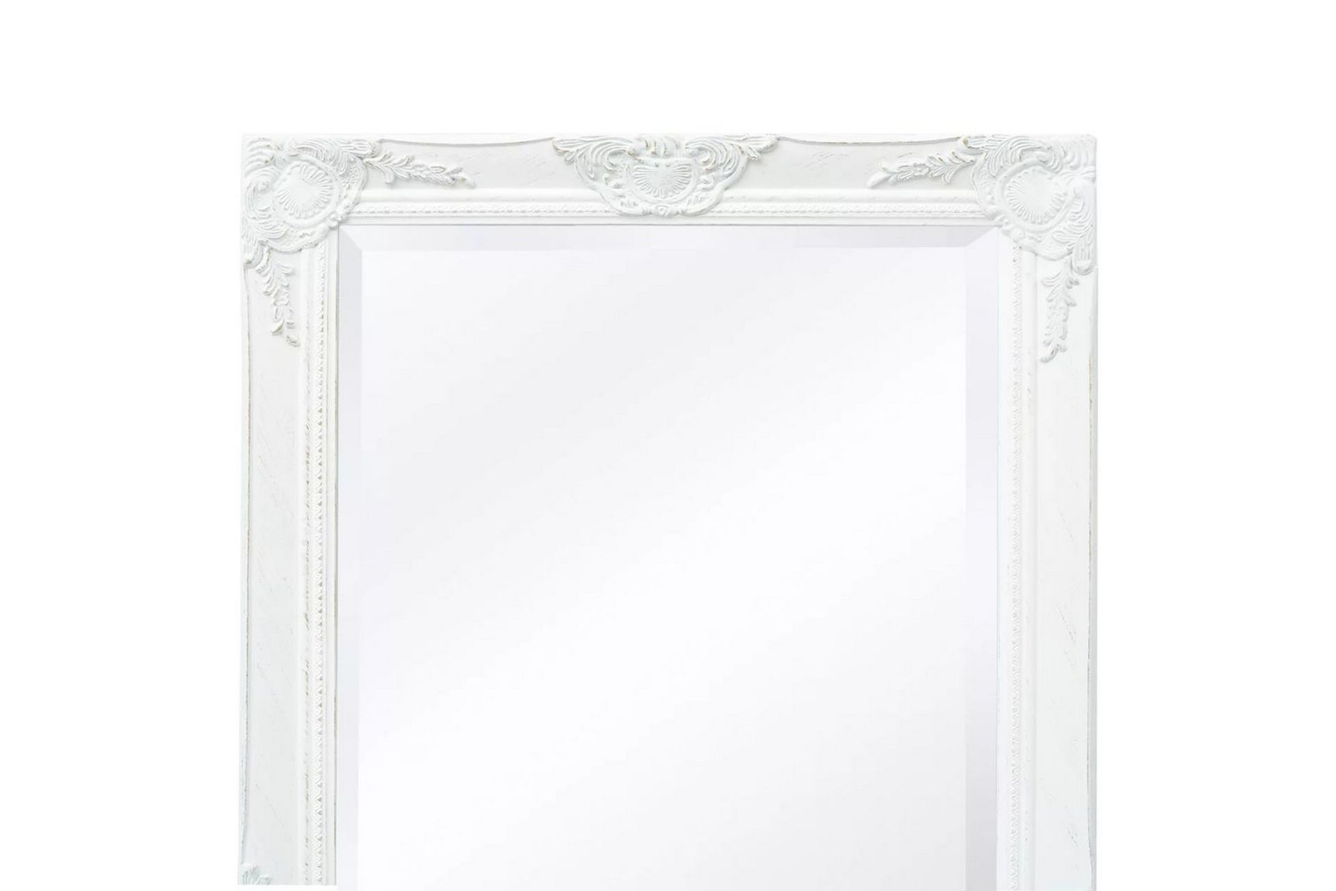 Veggspeil Barokstil 100x50 cm Hvit - Innredning - Speil - Veggspeil