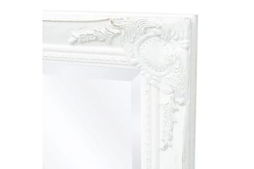 Veggspeil Barokstil 100x50 cm Hvit - Innredning - Speil - Veggspeil