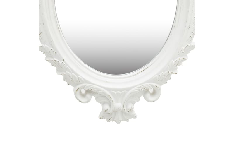 Veggspeil slott-stil 56x76 cm hvit - Innredning - Speil - Veggspeil