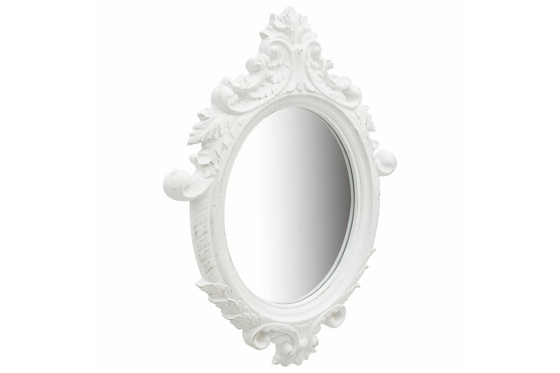 Veggspeil slott-stil 56x76 cm hvit - Innredning - Speil - Veggspeil