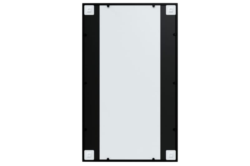 Veggspeil svart 100x60 cm metall - Svart - Innredning - Speil - Veggspeil