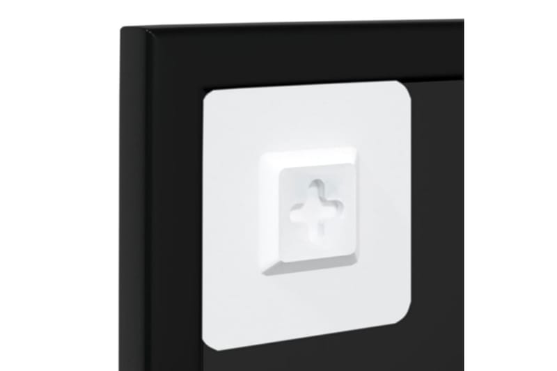 Veggspeil svart 100x60 cm metall - Svart - Innredning - Speil - Veggspeil