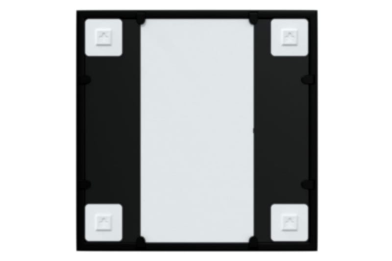 Veggspeil svart 40x40 cm metall - Svart - Innredning - Speil - Veggspeil