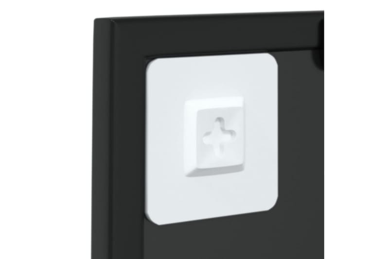 Veggspeil svart 40x40 cm metall - Svart - Innredning - Speil - Veggspeil
