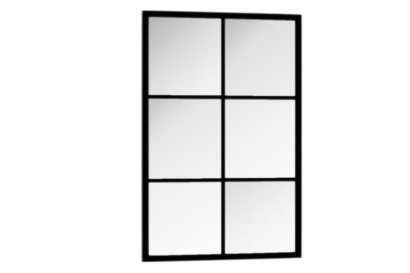 Veggspeil svart 60x40 cm metall - Svart - Innredning - Speil - Veggspeil