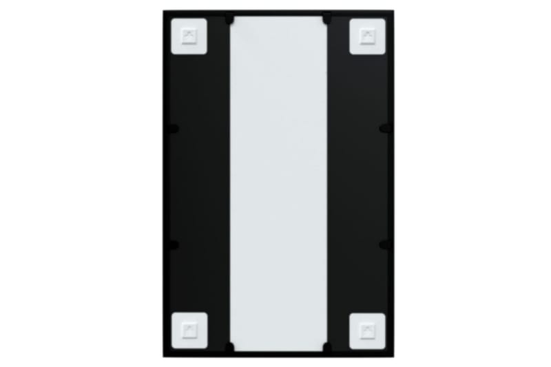 Veggspeil svart 60x40 cm metall - Svart - Innredning - Speil - Veggspeil