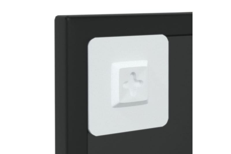 Veggspeil svart 60x40 cm metall - Svart - Innredning - Speil - Veggspeil