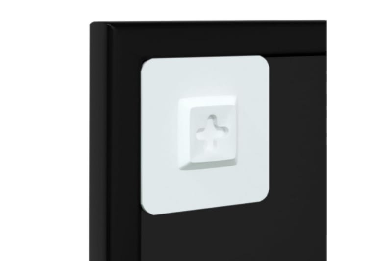 Veggspeil svart 60x60 cm metall - Svart - Innredning - Speil - Veggspeil