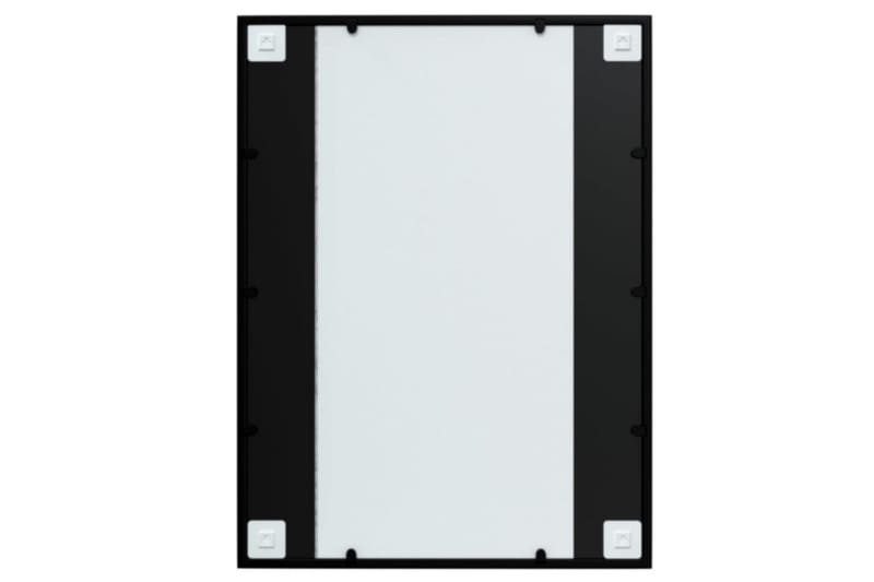 Veggspeil svart 80x60 cm metall - Svart - Innredning - Speil - Veggspeil