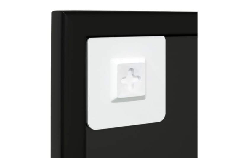 Veggspeil svart 80x60 cm metall - Svart - Innredning - Speil - Veggspeil