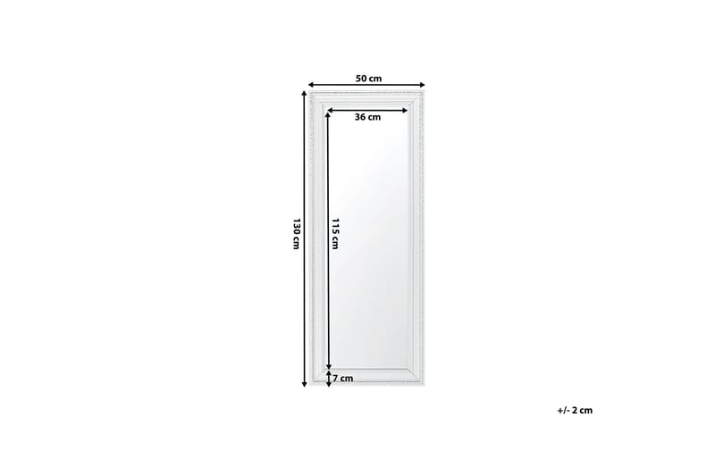 VERTOU Speil 50 cm - Hvit - Innredning - Speil - Veggspeil