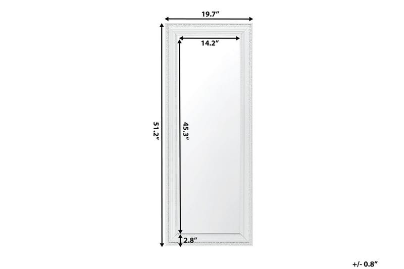 VERTOU Speil 50 cm - Hvit - Innredning - Speil - Veggspeil