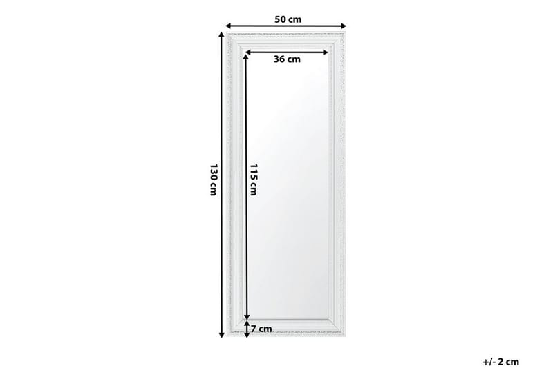 VERTOU Speil 50 cm - Hvit - Innredning - Speil - Veggspeil