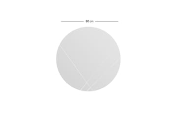 Vocal Speil 60 cm Rund - Hvit - Innredning - Speil - Veggspeil