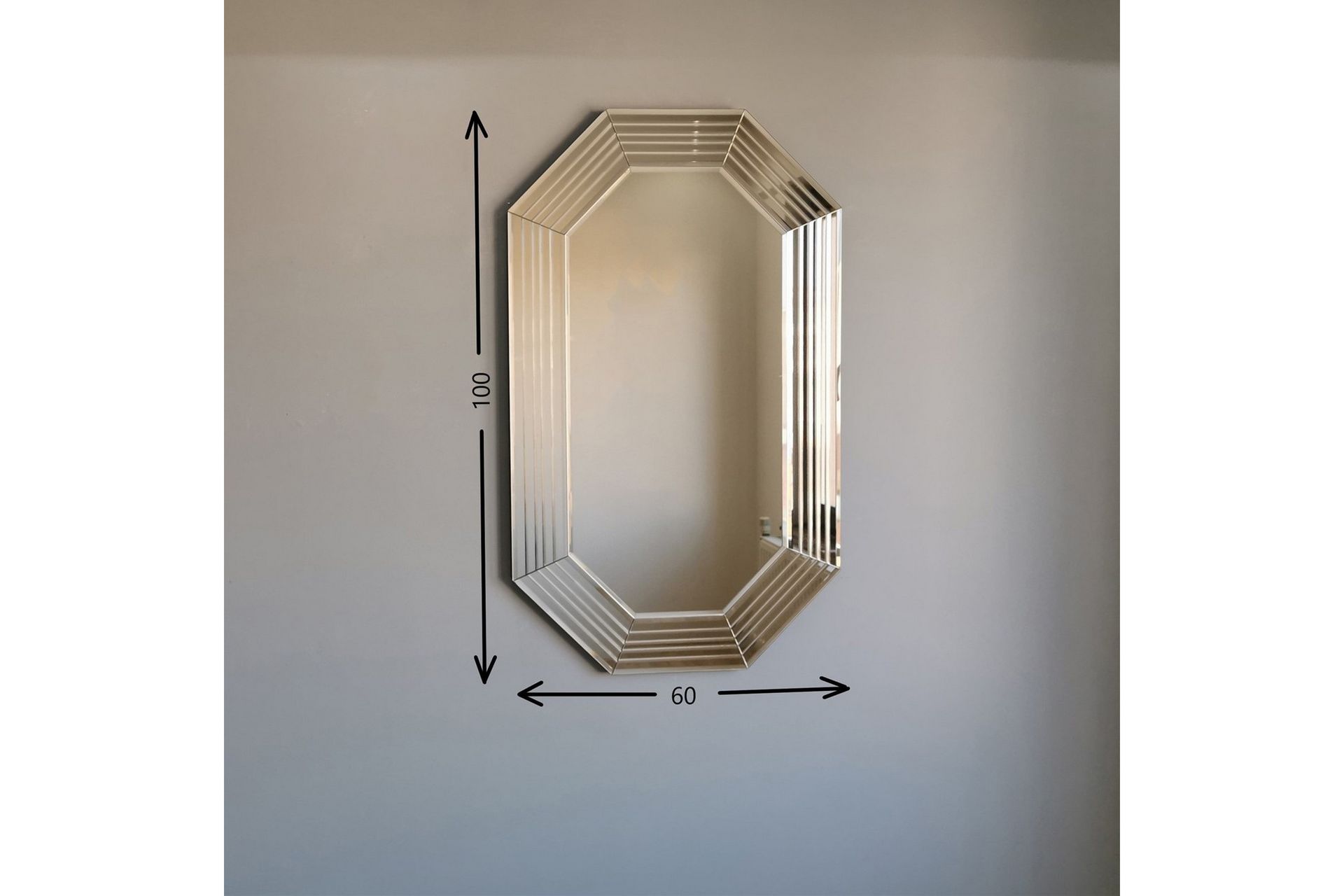 Windford Dekorasjonsspeil 100 cm - Bronse - Innredning - Speil - Veggspeil