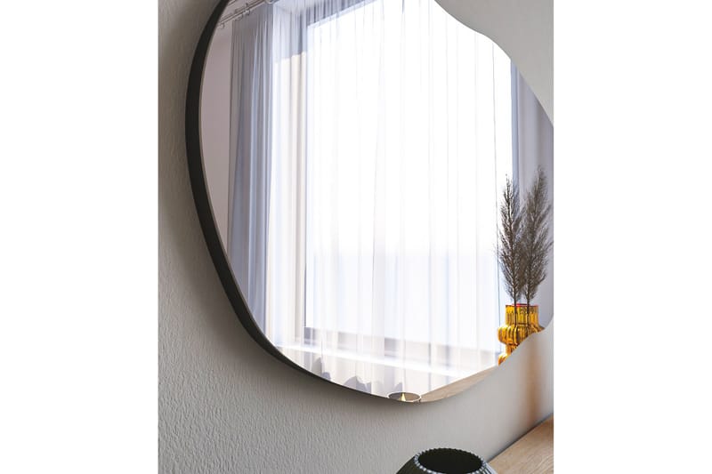 Zeo Speil 52 cm Rektangulær - Svart - Veggspeil - Gangspeil