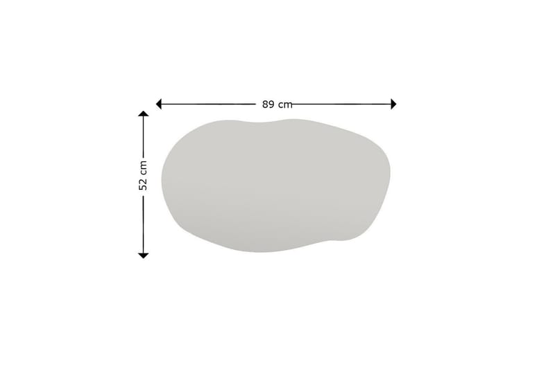 Zeo Speil 52 cm Rektangulær - Svart - Innredning - Speil - Veggspeil