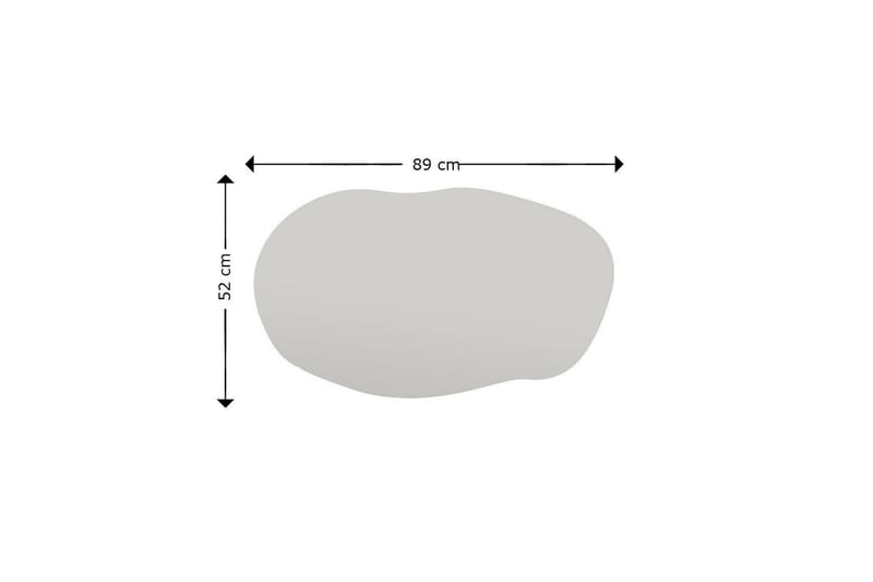 Zeo Speil 52 cm Rektangulær - Svart - Innredning - Speil - Veggspeil