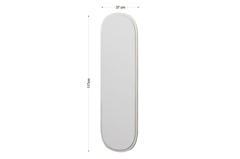 Zeos Speil 40 cm Rektangulær - Hvit - Innredning - Speil - Veggspeil
