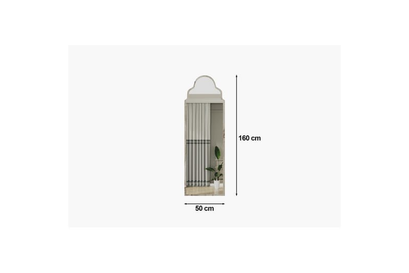 Vetra Gulvspeil 50x160 cm - Hvit - Innredning - Speil - Helkroppsspeil