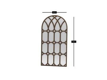 Vinor Gulvspeil 180 cm - Brun - Innredning - Speil - Helkroppsspeil