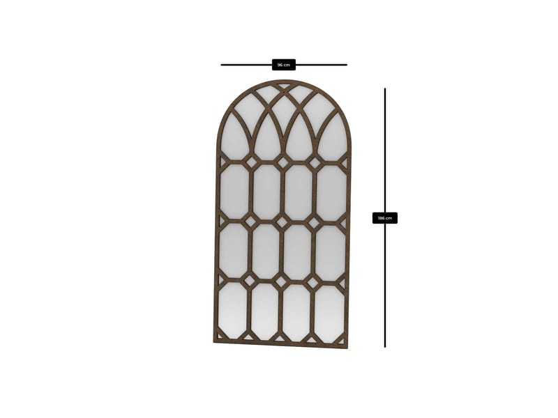 Vinor Gulvspeil 180 cm - Brun - Innredning - Speil - Helkroppsspeil