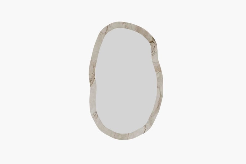 Zeo Vegghengt Speil 52 cm - Beige - Innredning - Speil - Veggspeil