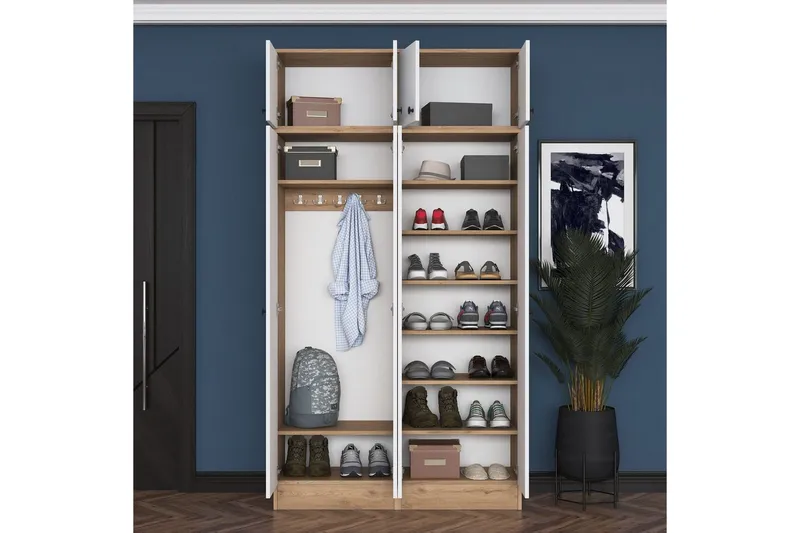 Thaven Smiingdetalj - Valnøtt/Hvit - Møbler - Gangmøbler - Møbelsett til gang & entre