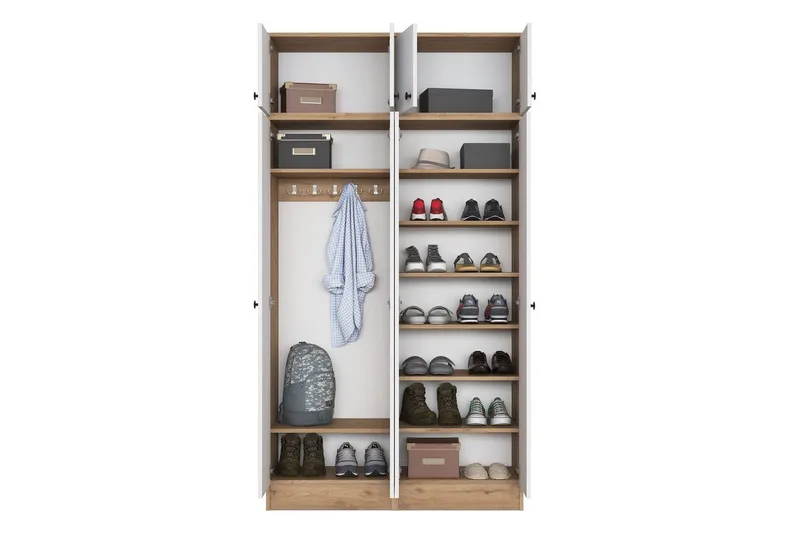 Thaven Smiingdetalj - Valnøtt/Hvit - Møbler - Gangmøbler - Møbelsett til gang & entre