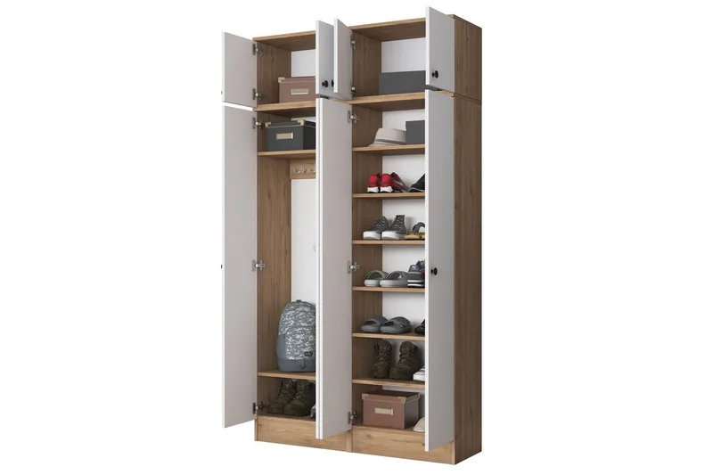 Thaven Smiingdetalj - Valnøtt/Hvit - Møbler - Gangmøbler - Møbelsett til gang & entre