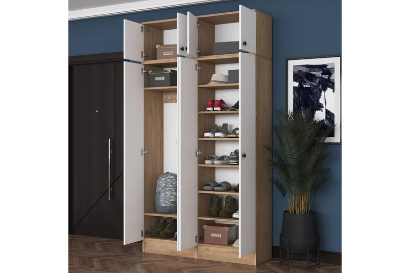 Thaven Smiingdetalj - Valnøtt/Hvit - Møbler - Gangmøbler - Møbelsett til gang & entre