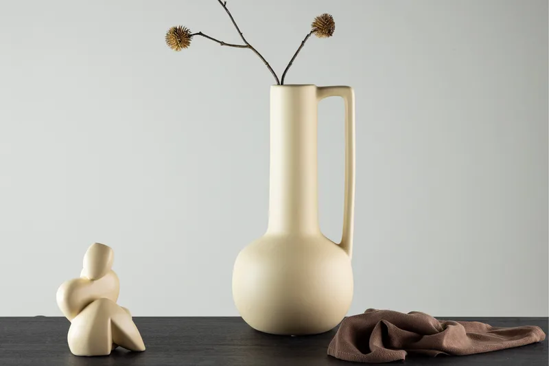 Allis Vase 18 cm - Gul - Innredning - Vaser