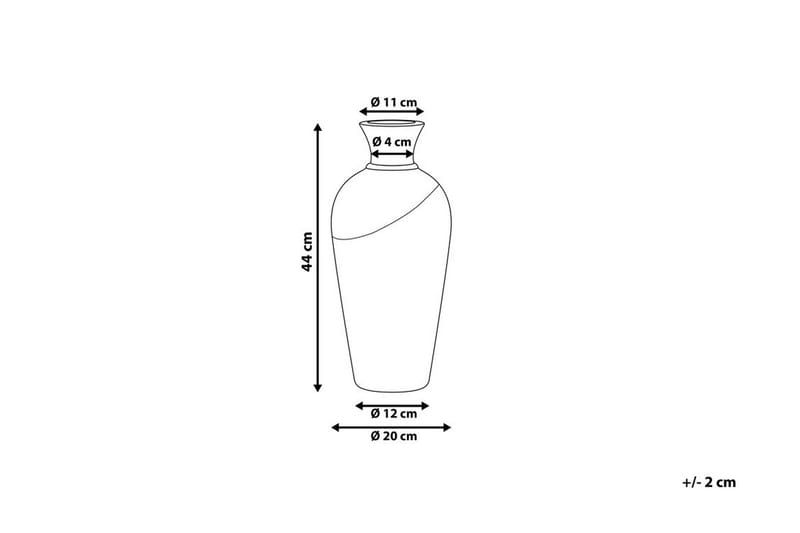 Bona Vase 44 cm - Hvit - Vaser - Blomstervase - Dekorasjon