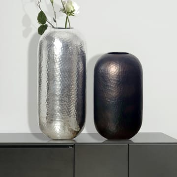 Corara Vase 46 cm Sett med 2 - Sølvfarget og svart bronse - Innredning - Vaser - Sylindervase