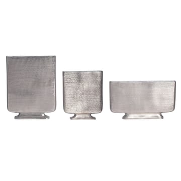 Corova Vase 33 cm Sett med 3 - Sølvfarget - Innredning - Vaser