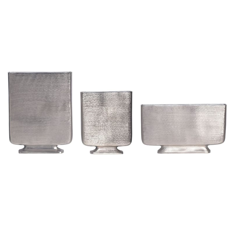 Corova Vase 33 cm Sett med 3 - Sølvfarget - Innredning - Vaser