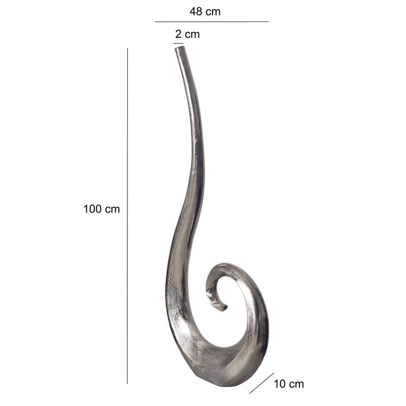 Dalara Vase 100 cm - Sølvfarget - Innredning - Vaser