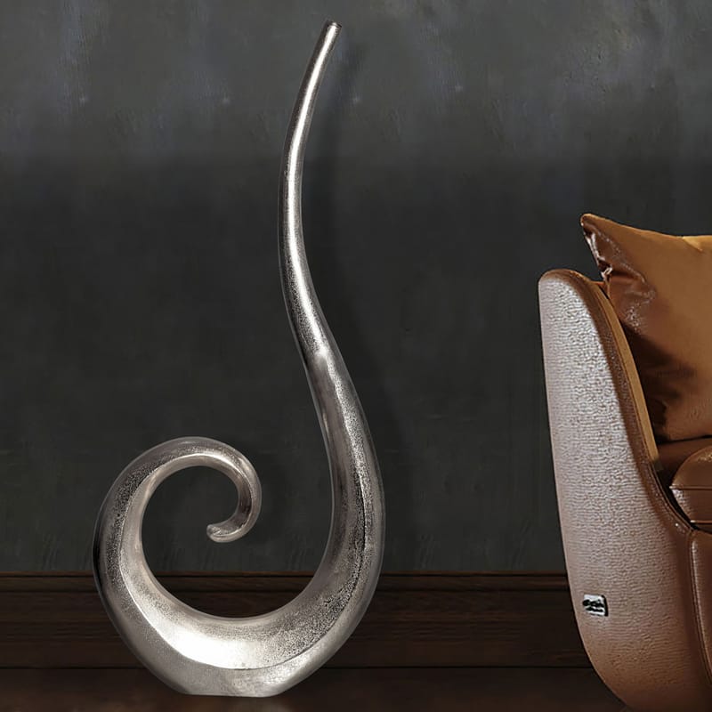 Dalara Vase 100 cm - Sølvfarget - Innredning - Vaser