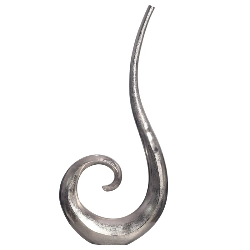 Dalara Vase 100 cm, Sølvfarget